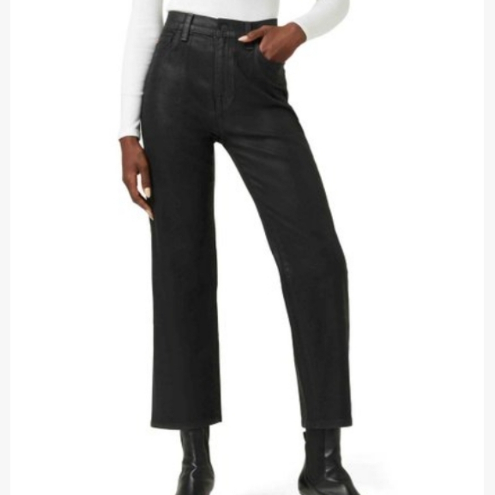 Hudson Jeans Noa High-Rise Straight Crop Jeans in Stellar
